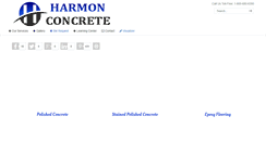 Desktop Screenshot of harmonconcrete.com